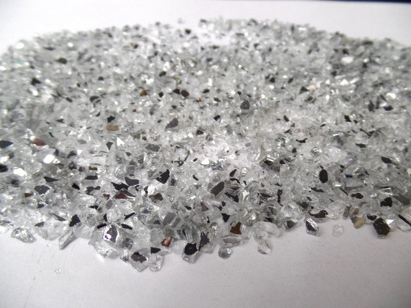 Spiegelgranulat Orange oder Silber 300 g Dose Körnung 1 - 4 mm Deko Varianten