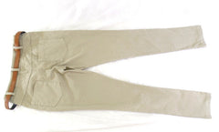 Hose Größe S Beige Stoffhose Shini Mode mit Gürtel