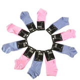 SNEAKER SOCKEN 10 PAAR 36 - 40 Nova Baumwolle Rosa Flieder Damen weiche Naht