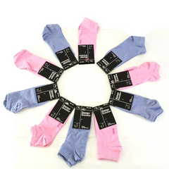 Socken Sneaker 10 Paar 36 - 40 Nova Baumwolle Rosa Flieder Damen weiche Naht