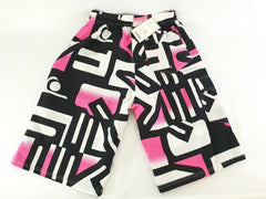 Badehose Badeshorts M Beach Wear E & F Shorts Schwarz Weiß Rosa gemustert