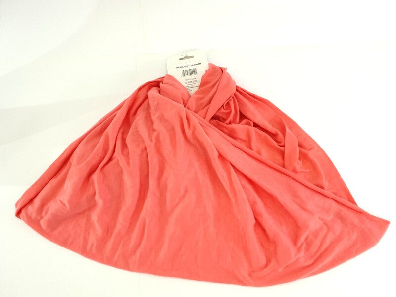 Schal Rundschal Lachs Loop Wickelschal 100% Polyester