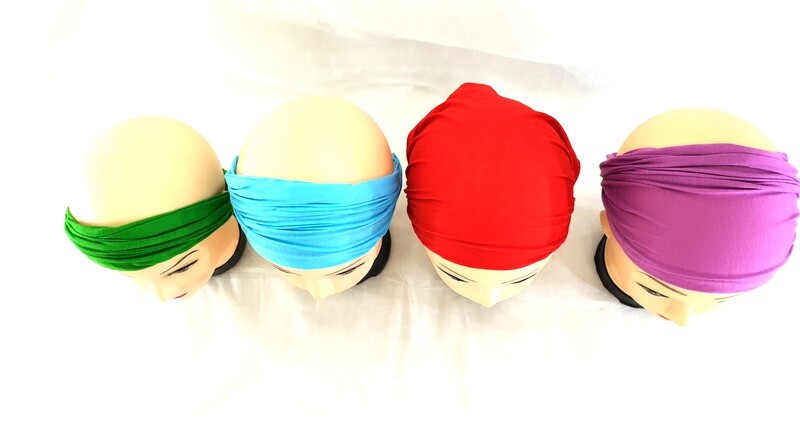 Haarband 4 er Set Unifarben 4 Farben Stoff Stirnband Bandana Haarbänder