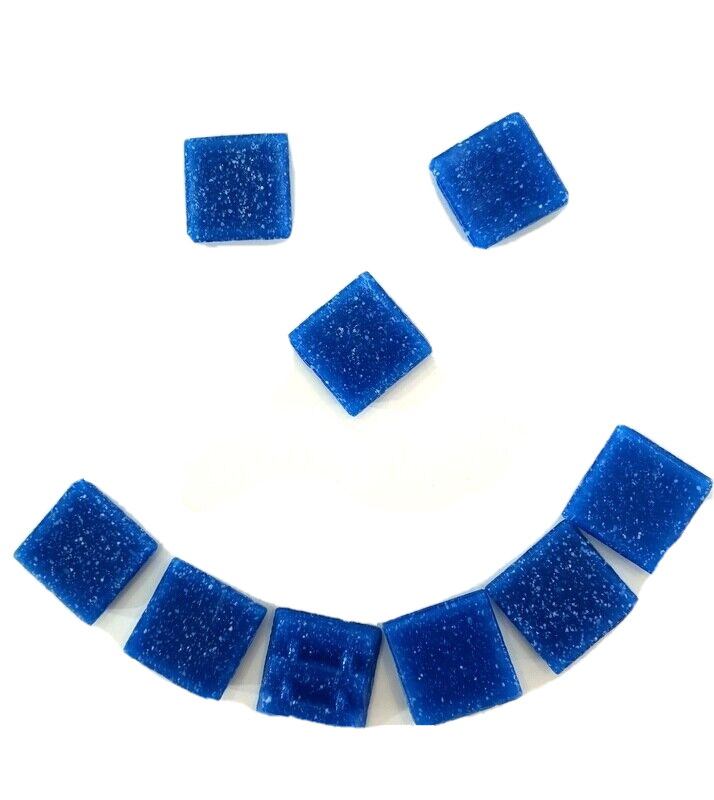 Glasmosaiksteine 650 g blau Tintenblau 220 Steine Basteln Mosaiksteine DIY