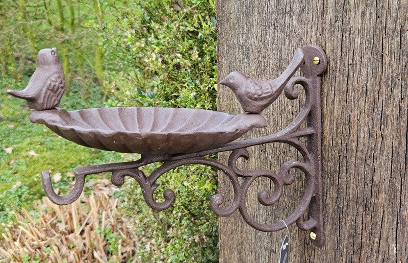 Vogeltränke Haken Futterschale Guss Vogelbad Gartendeko Vogelbad Geschenk