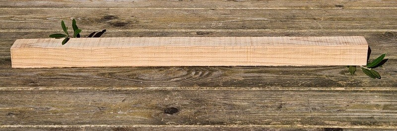 Olivenholz Schnitzholz Rohling Massivholz 40x40x620 mm 1 Stück Carving Kantel