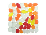 BORDÜRE GLASMOSAIK Napoli/M Polygonal Soft Glas milchig Gelb Orange Rot matt