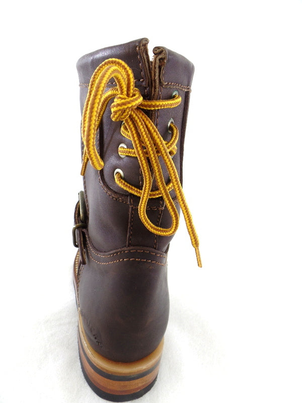 Westernstiefelette Arbeits Cowboyboot 36 UK 3 USA 5 Braun Schnalle Leder Mexico