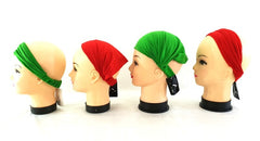 Haarband 4 er Set Unifarben 2 Farben Grün Rot Stoff Stirnband Bandana Haarbänder