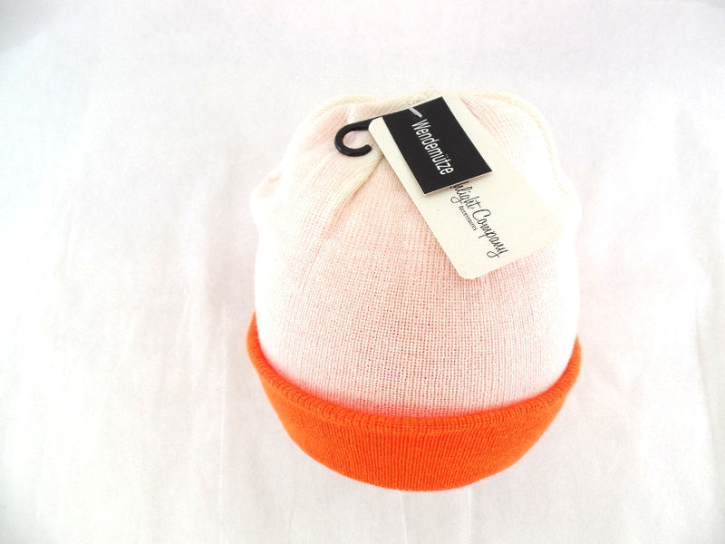 Mütze Wendemütze Weiß / Orange dunkelblau / Pink Acrylic als Varianten wählbar
