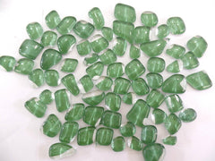 Glasmosaik Grün Glas  500 g  8 - 20 mm transparent unregelmäßig lose Steine