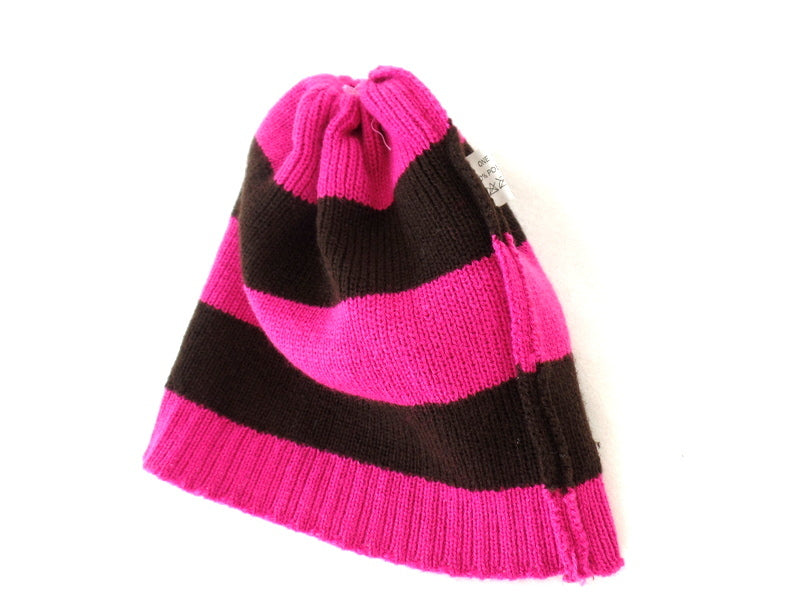 2 er Set Schal & Mütze Pink Lila Pink Braun gestreift Varianten