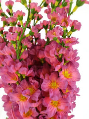 Gesteck Kunstblume Rosa Blüten Metallgefäß 25 cm Hoch Dekoration