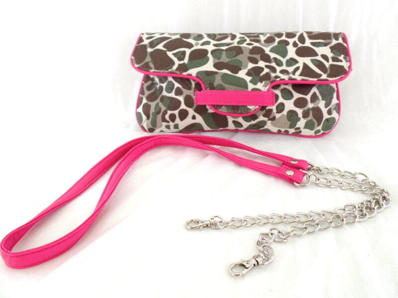 Spooky Girl Umhängetasche Rosa mit Leopardenmuster Schultertasche