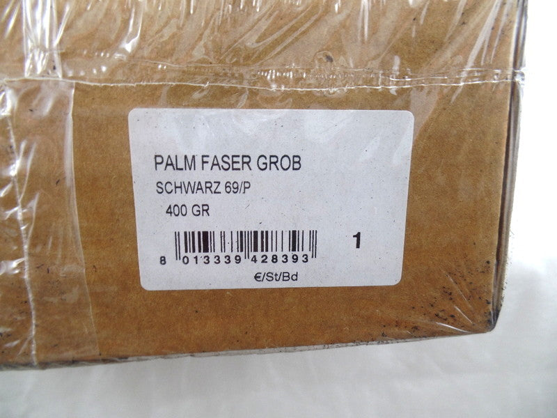 Trockenblumen Palmfaser grob Schwarz gefärbt 400 gr. Deko