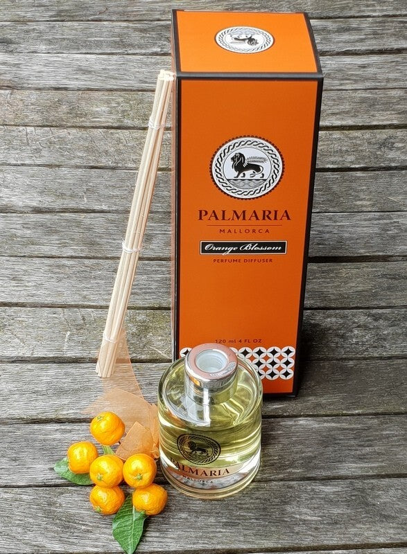Palmaria Raumduft mit Stäbchen Difuser 120 ml Orange Blossum Wohnambiente Duft