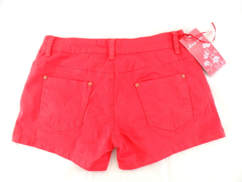 Damenshorts Hotpants Jeans hellrot Miss One Größenvarianten 34 - 42 wählbar