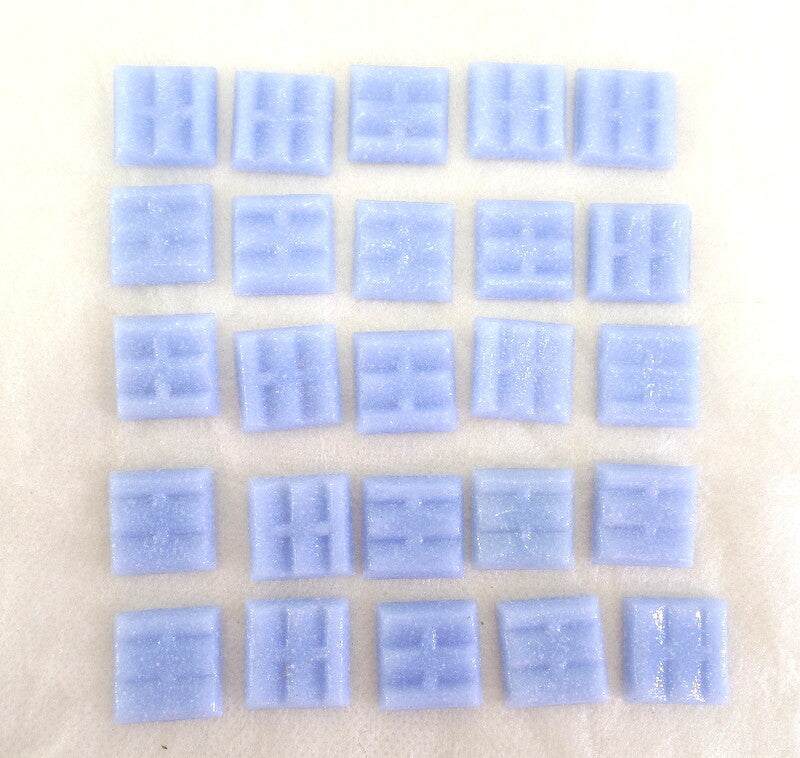 Glasmosaiksteine 650 g Kristallblau 20 x 20 x 4 mm 220 Steine Basteln Mosaik