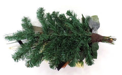 Grabschmuck Trockenblumen Mix Weiß Natur Natur Exoten Seide Strauß künstlich