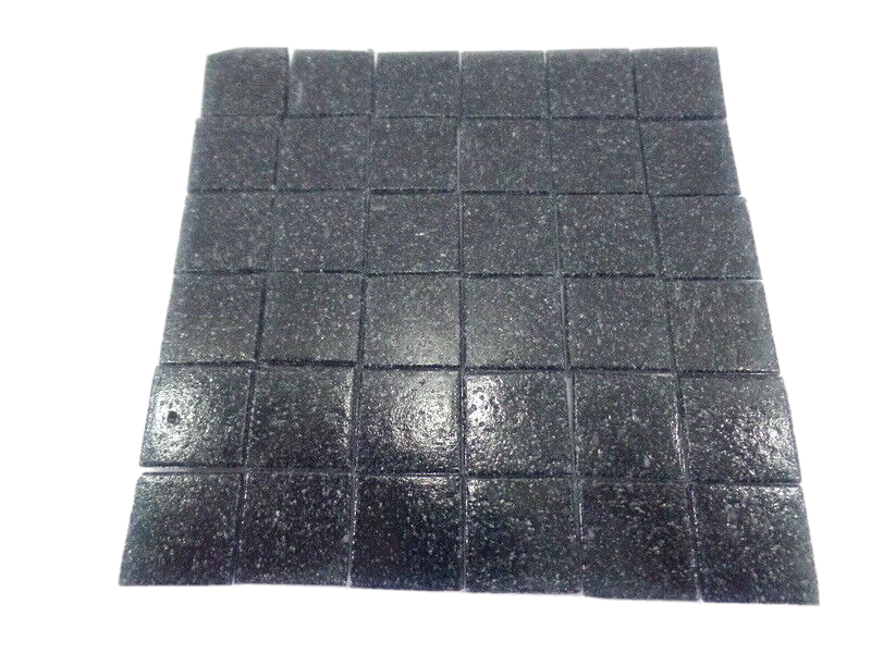 Mosaiksteine 650 g dunkelgrau 20 x 20 x 4 mm 220 Steine Glas Basteln Mosaik DIY