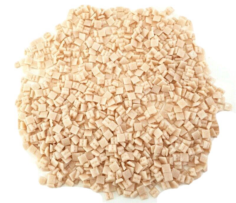 Glasmosaiksteine 1500 g Lachs mini 10 x 10 x 4 mm 2100 Steine Mosaik Fliesen