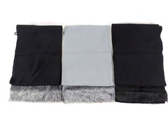 Schals Tücher Stola mit Kunstfellbesatz 3 Farbvarianten wählbar 100 % Polyester