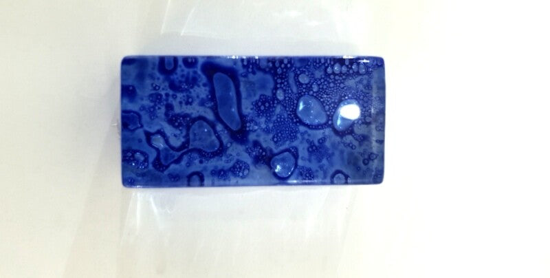 Mosaiksteine Waterdrops Blau Bubble Dream 500 g glatt Rechteck Mosaik