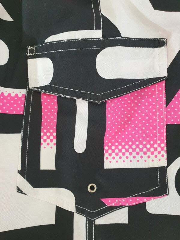 Badehose Badeshorts XL Beach Wear E & F Shorts Schwarz Weiß Rosa Short