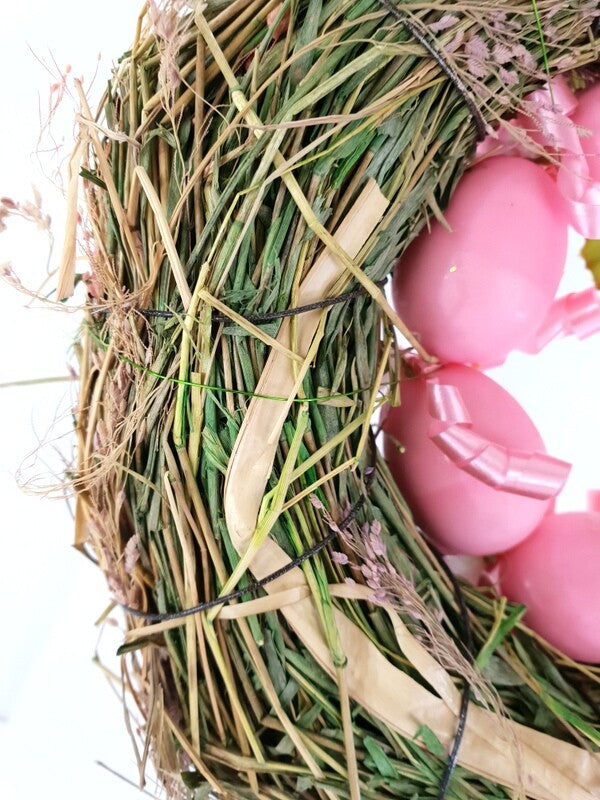 Kranz Türkranz Wandkranz Rosa Ostern Kunstblumen 20 D rund Naturkranz Eier