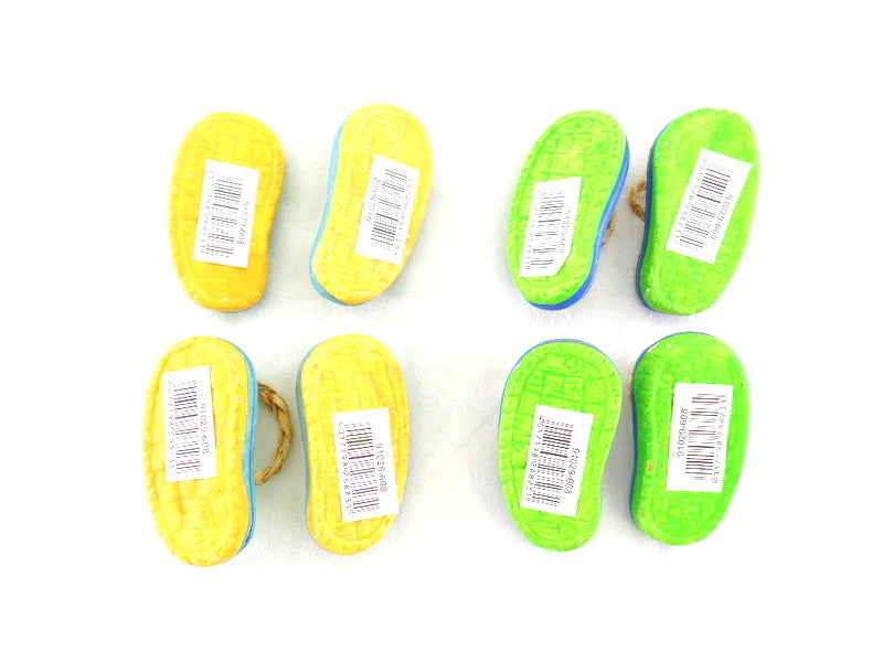 Badeschuhe  4 Paar 8 Stück Blau Grün 6 cm Keramik Ton