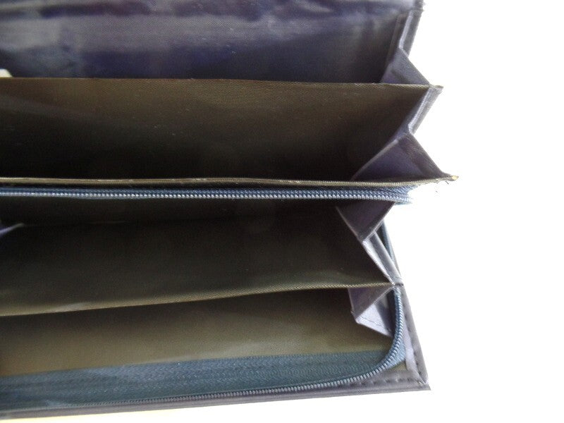 Geldbörse Sternmuster New Design Etui Jeansstoff Querformat Wallet Portmonaie