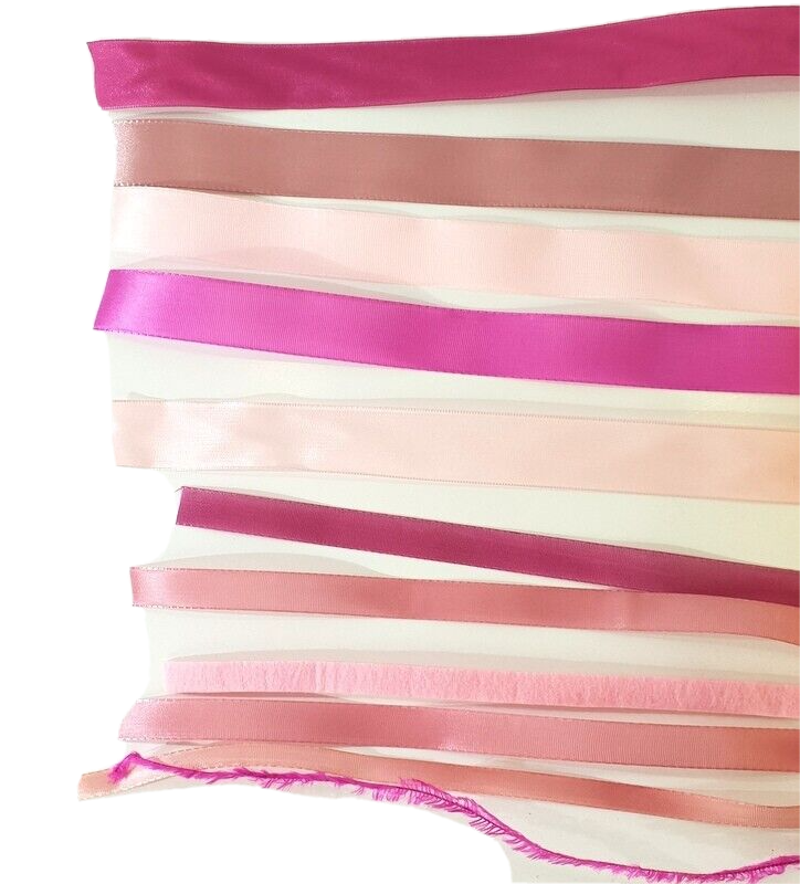 Geschenkband Schleifenband Deko Band Schleifen Bänder 11 x 5 Meter Rosatöne DIY