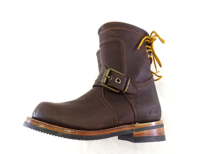 Westernstiefelette Arbeits Cowboyboot 36 UK 3 USA 5 Braun Schnalle Leder Mexico