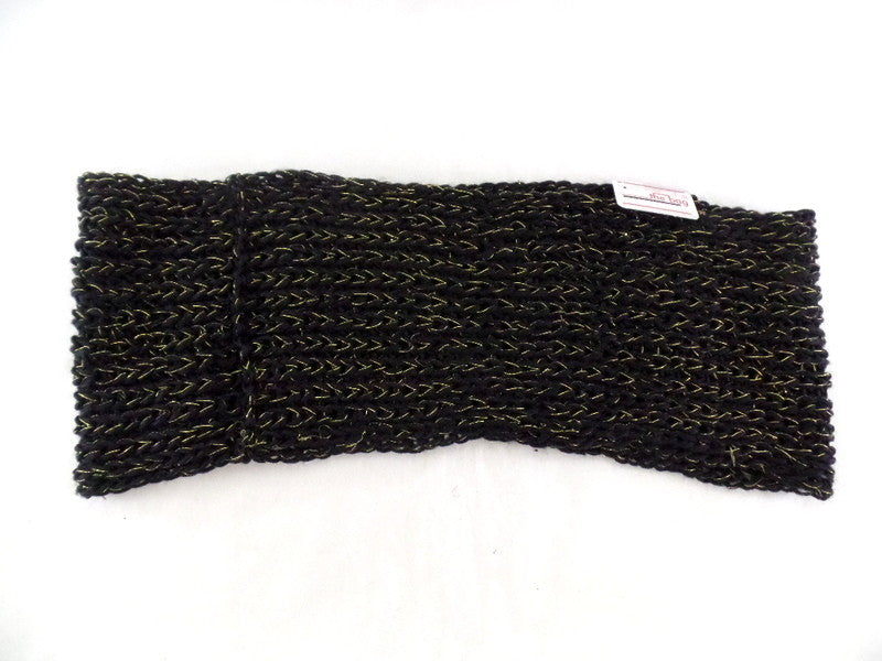 Schal Rundschal Schwarz Loop Wickelschal Schlauchschal gestrickt Polyester dick
