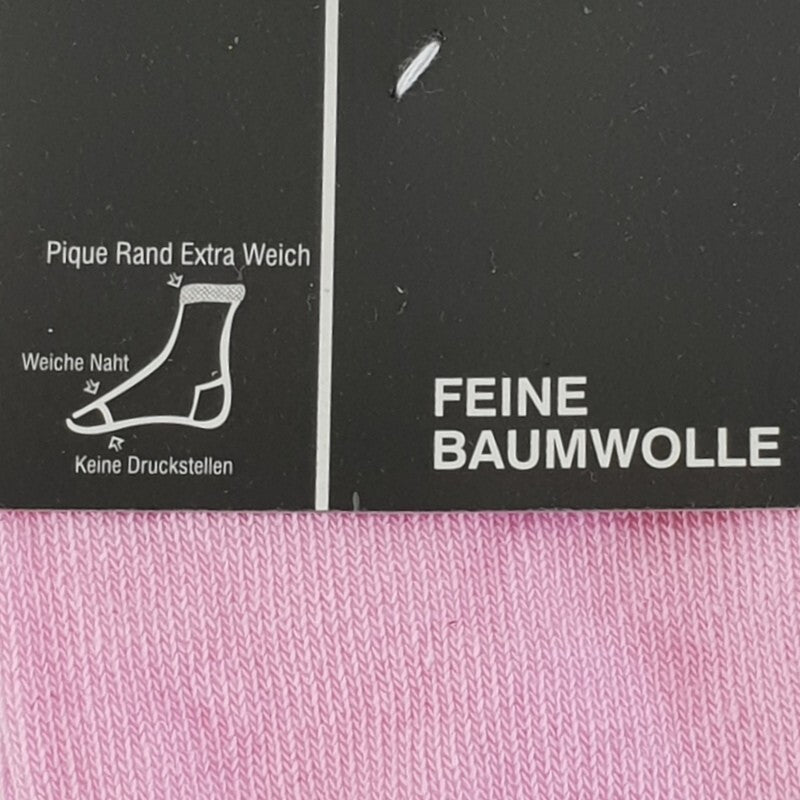 Socken Sneaker 10 Paar 36 - 40 Nova Baumwolle Rosa Flieder Damen weiche Naht