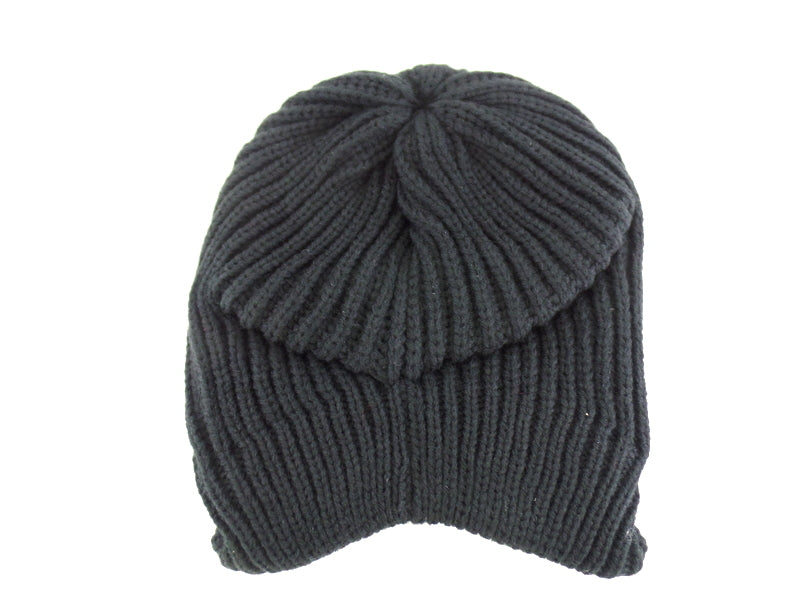 Mütze Beanie Strick Schirmmütze Schwarz 100% Polyacryl Highlight Company
