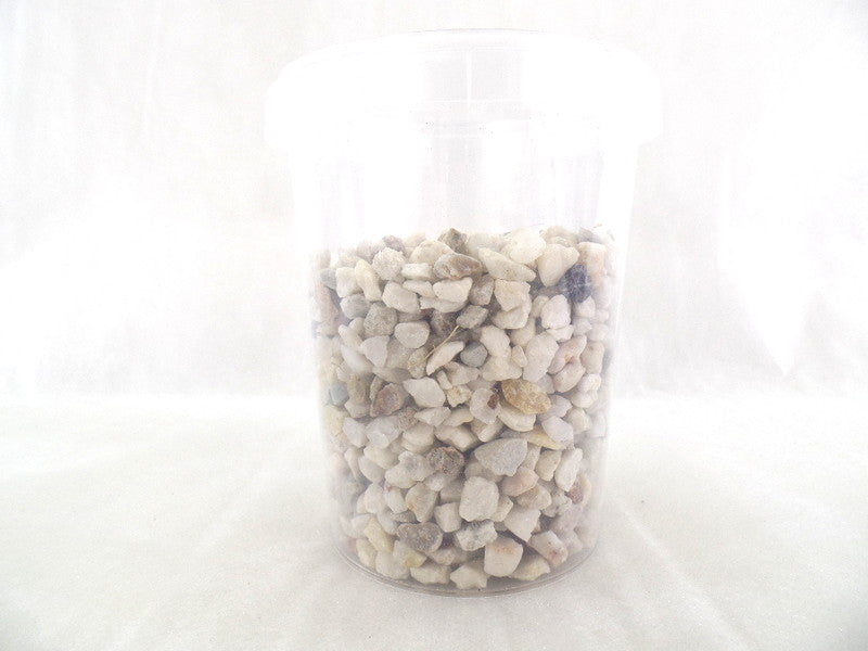 Steine Granulat Dekogranulat 1 x 400 g Weiß Creme 8 - 10 mm Körnung Tischdeko
