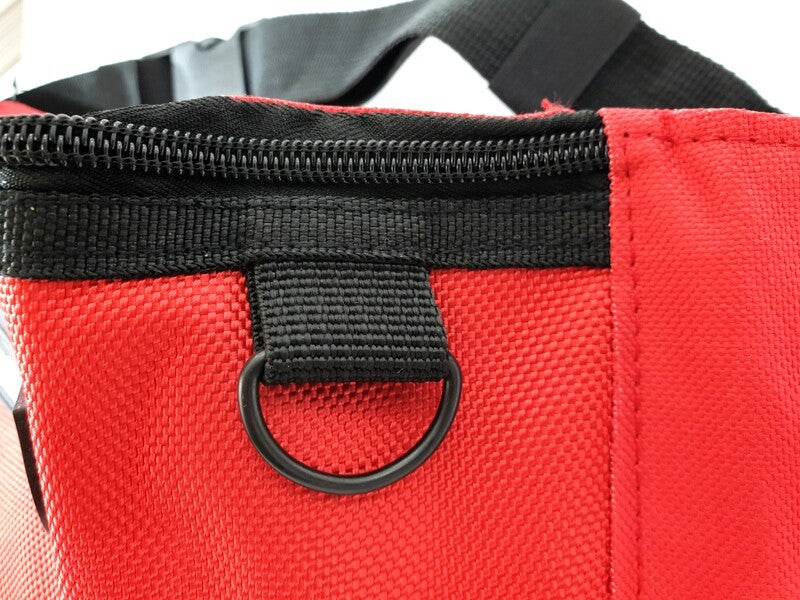 Bauchtasche Gürteltasche Freizeit Hüfttasche Down & Out Rot N - 217 Logo weiß