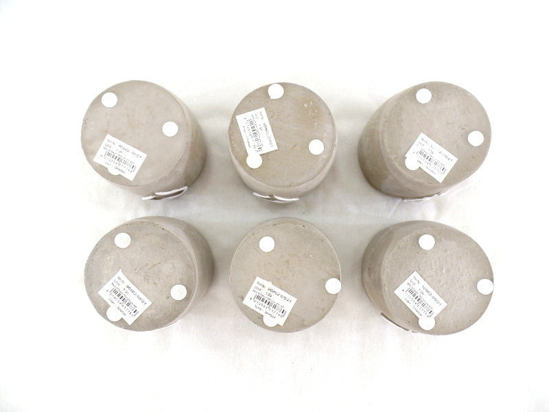 Töpfe Beton grau mit weißem Herz 6 klein 8 cm D. Varianten 3 groß 11 cm D