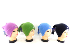 Mütze Fleecemütze Beanie mit Fransen Alaska Varianten wählbar