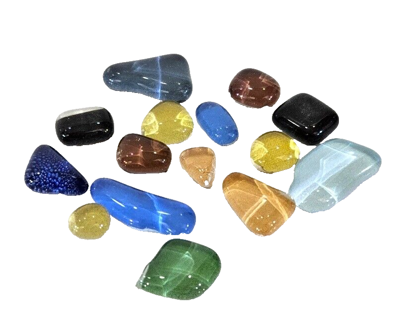 Glasmosaik 500 g Polygonal Tropfen Quadrate Mix Mosaik  Glas bunt DIY