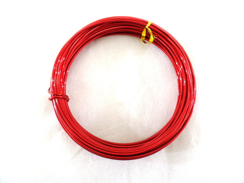 Aludraht 2mm Basteldraht Schmuckdraht Draht 2,0 mm 100 gr. Biegedraht Rot