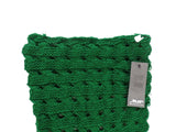 SCHAL DUNKELGRÜN Loop Wickelschal gestrickt Arcylic Lochmuster UP Accessoires