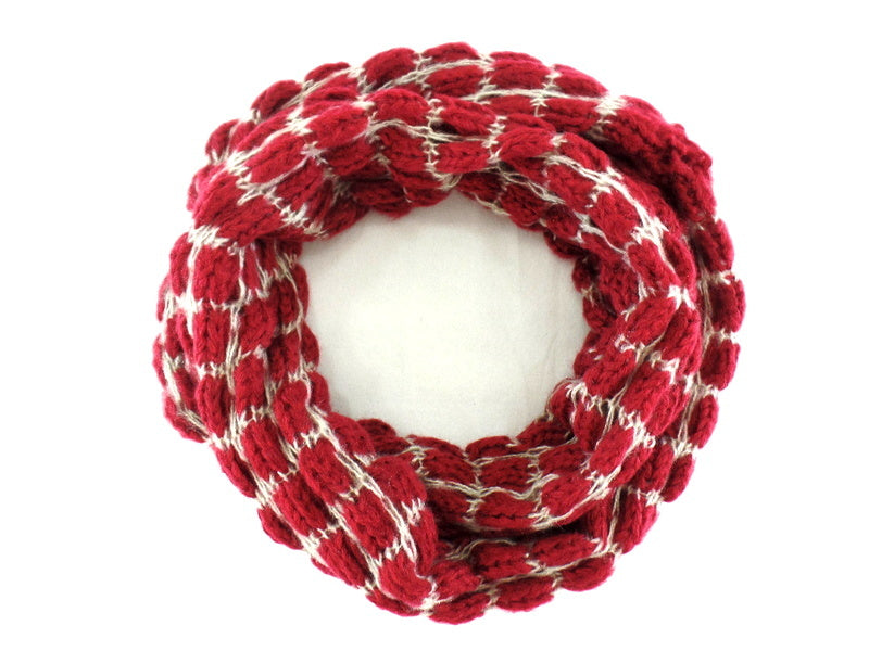 Schal Loop Wickelschal in 3 Farbvarianten Rot, Lila, Grün wählbar