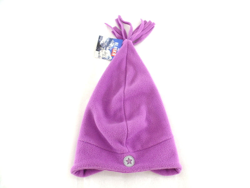 Mütze Fleecemütze Beanie mit Fransen Alaska Varianten wählbar