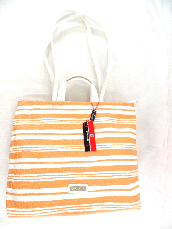 Pierre Cardin - By12_14474 _Arancio Damentasche Weiß Orange Shopper Dame