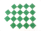 BORDÜRE Glasmosaik Grün matt Glas Borde 18 x Quadrate 50 x 50 mm 288 Steine 5 mm