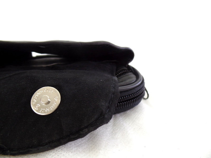 Gürteltasche Schwarz Leder Freizeit Hüfttasche Gürtelschlaufe