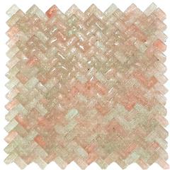 Mosaik Matte Lachs Rose Waterdrops Steine glatt Bubble 30 x 29,5 cm Basteln DIY