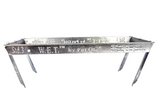 TABLETT BEISTELLTISCH Serviertisch Tisch verzinkter Stahl Sofatisch Outdoor Deko